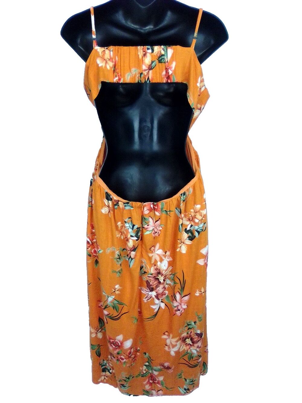 Leekeway Women's Summer Sleeveless Boho Halter Beach Dress Open Back Large - Picture 3 of 6